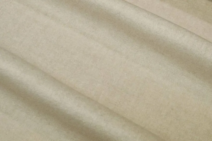 TESSUTO CAPPOTTO PURO CASHMERE BEIGE CHIARO