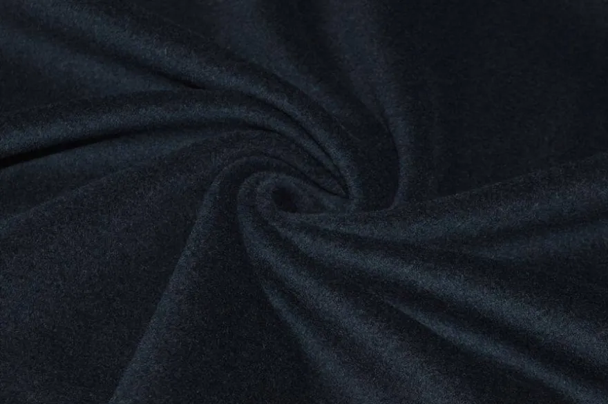 TESSUTO CAPPOTTO VELOUR MISTO CASHMERE BLU
