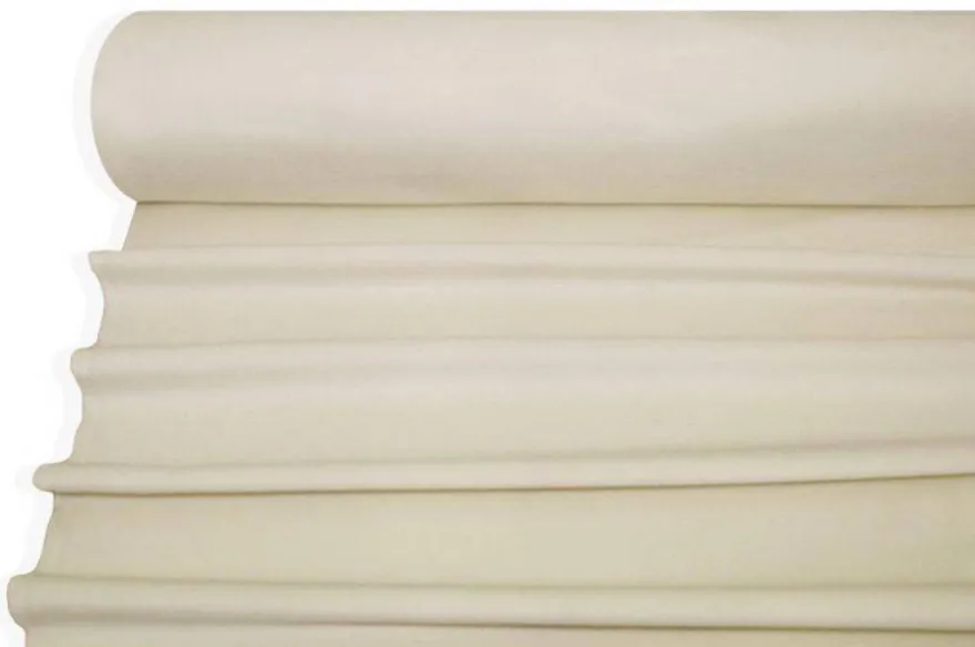 TESSUTO CAPPOTTO VELOUR MISTO CASHMERE PANNA