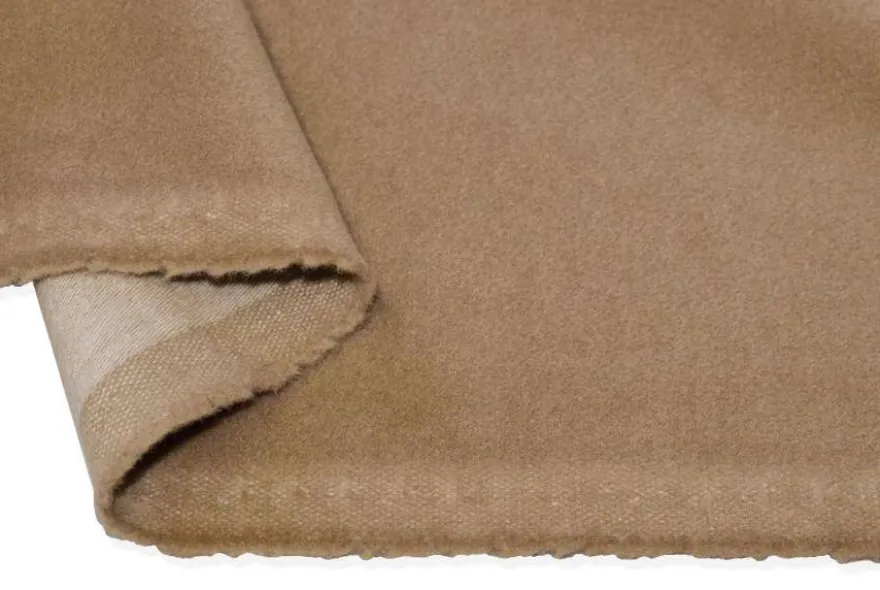 TESSUTO CAPPOTTO VELOUR PURA LANA COLOR BISCOTTO