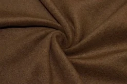 TESSUTO CAPPOTTO VELOUR PURA LANA MARRONE