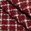 TESSUTO CHANEL PURO COTONE ADESIVATO ROSSO