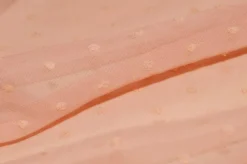 TESSUTO CHIFFON EFFETTO PLUMETIS SALMONE