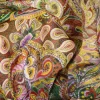 TESSUTO CHIFFON MISTO SETA FANTASIA COLORI CALDI