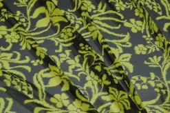 TESSUTO CHIFFON PURA VISCOSA FANTASIA FLOREALE LIME