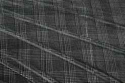 TESSUTO CINIGLIA STRETCH PRINCIPE DI GALLES BIANCO NERO