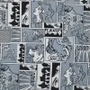 TESSUTO COMFORT COMICS BIANCO/NERO