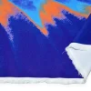 TESSUTO COMFORT FANTASIA ASTRATTA ARANCIO VIOLA