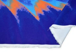 TESSUTO COMFORT FANTASIA ASTRATTA ARANCIO VIOLA