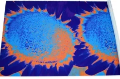 TESSUTO COMFORT FANTASIA ASTRATTA ARANCIO VIOLA