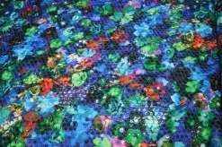 TESSUTO CON PAILLETTES CUCITE MULTICOLOR