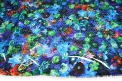 TESSUTO CON PAILLETTES CUCITE MULTICOLOR