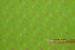 TESSUTO COTONE BICI VERDE ACIDO