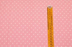 TESSUTO COTONE CUORICINI ROSA