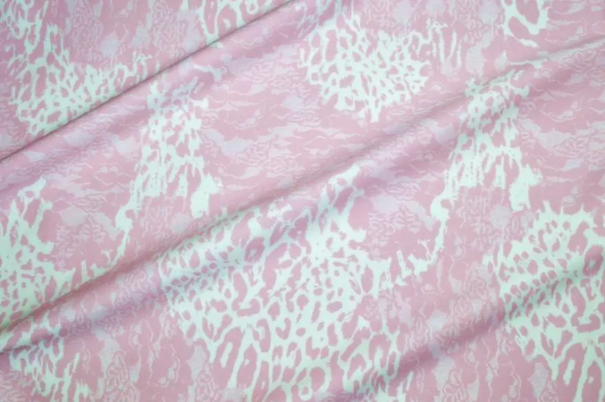TESSUTO COTONE FANTASIA MACULATA ROSA