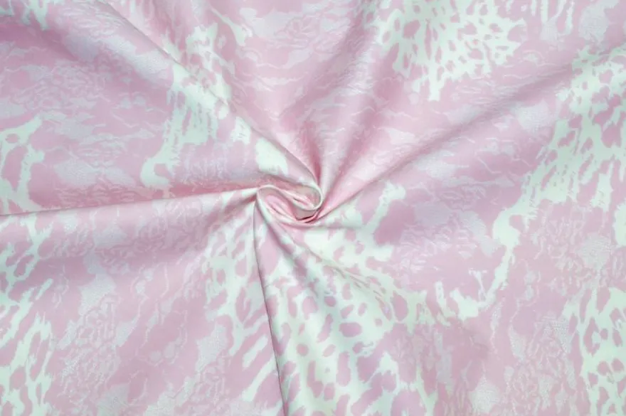 TESSUTO COTONE FANTASIA MACULATA ROSA