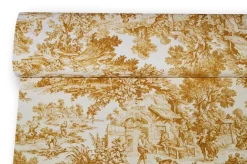 TESSUTO COTONE PANAMA TOILE DE JOUY SENAPE