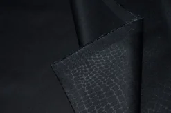 TESSUTO COTONE PITONATO NERO
