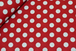 TESSUTO COTONE POIS COLORATI DIAMETRO 9 MM