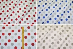 TESSUTO COTONE POIS GRANDI