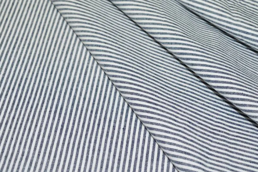 TESSUTO COTONE STREATCH MICRO RIGHINO BLU