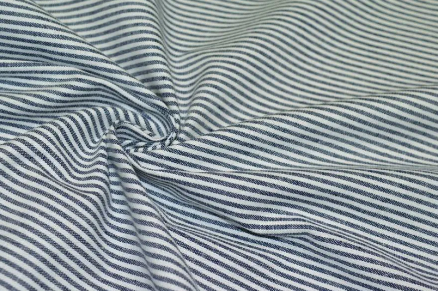 TESSUTO COTONE STREATCH MICRO RIGHINO BLU