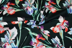 TESSUTO COTONE STRETCH FANTASIA ORCHIDEE