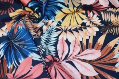 TESSUTO COTONE STRETCH FANTASIA FOLIAGE