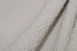 TESSUTO COTONE STRETCH GOFFRATO GRIGIO PERLA