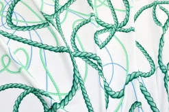 TESSUTO CREPE DE CHINE FANTASIA CORDA VERDE