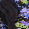 TESSUTO CREPE DE CHINE MISTO SETA FANTASIA ASTRATTA VIOLA
