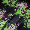 TESSUTO CREPE DE CHINE MISTO SETA FANTASIA ASTRATTA VERDE