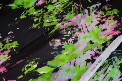 TESSUTO CREPE DE CHINE MISTO SETA FANTASIA ASTRATTA VERDE