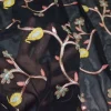 TESSUTO CREPE DE CHINE PURA VISCOSA RICAMATO