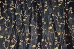 TESSUTO CREPE DE CHINE PURA VISCOSA RICAMATO