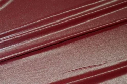 TESSUTO CREPE DE CHINE ROSSO LUREX ARGENTO