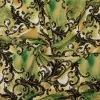 TESSUTO CREPE PURA SETA FANTASIA ALTA MODA VERDE