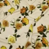 TESSUTO CREPE PURA VISCOSA FANTASIA ROSE GIALLE