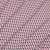 TESSUTO CREPE PURA VISCOSA FANTASIA GEOMETRICA FUCSIA NERO