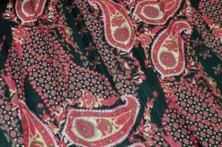 TESSUTO CREPON DISEGNO CASHMERE FUCSIA