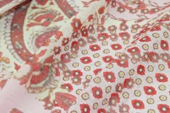 TESSUTO CREPON DISEGNO CASHMERE ROSA