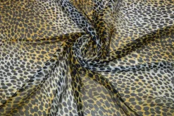 TESSUTO CREPON PURA SETA ANIMALIER