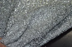 TESSUTO CRESPO LUREX ARGENTO