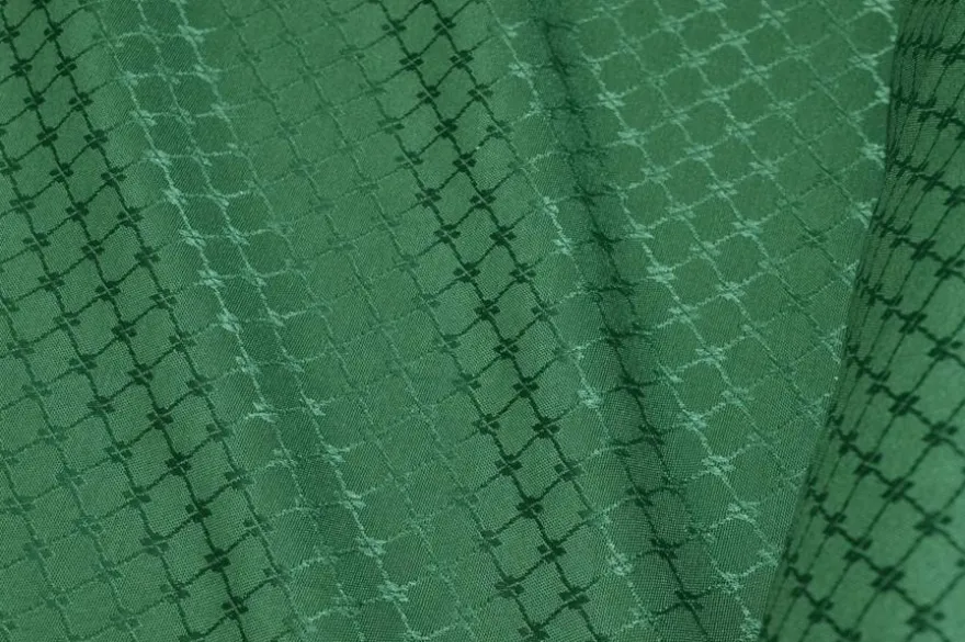 TESSUTO DAMASCATO COORDINATI VERDE