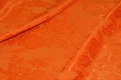 TESSUTO DAMASCATO VISCOSA ARANCIO