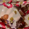 TESSUTO DEVOREH FANTASIA FLOREALE FONDO BEIGE