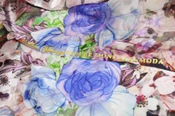 TESSUTO DEVOREH PURA SETA FANTASIA ALTA MODA ROSA