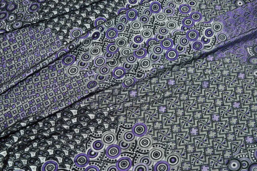 TESSUTO DOPPIO MAGLINA E TULLE VIOLA