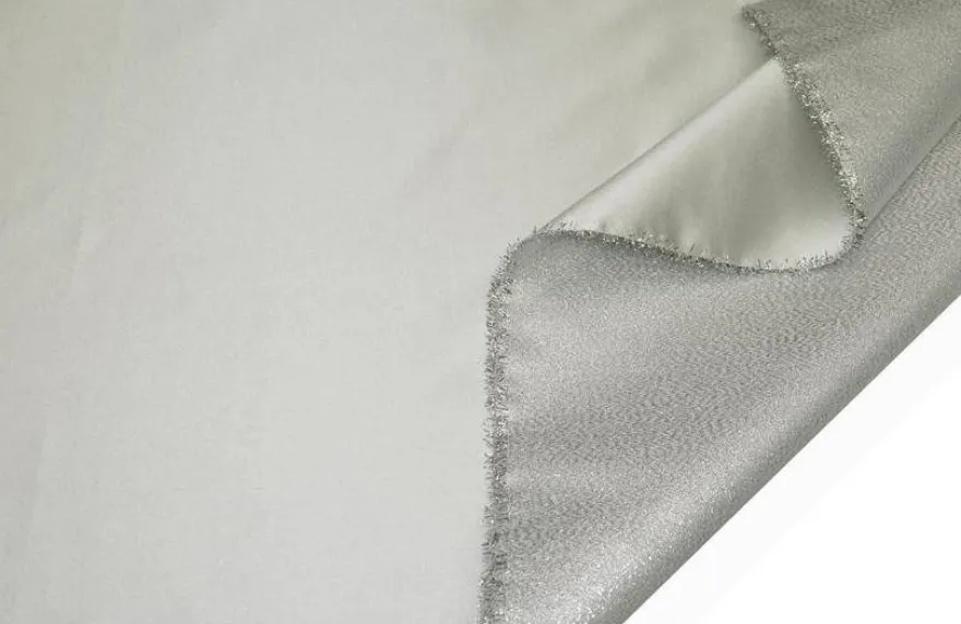TESSUTO DUCHESSE MISTO SETA COLOR PERLA