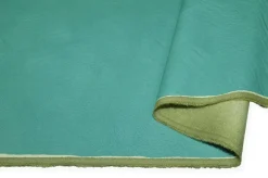 TESSUTO ECOPELLE EFFETTO VINTAGE COLORE VERDE ACQUA